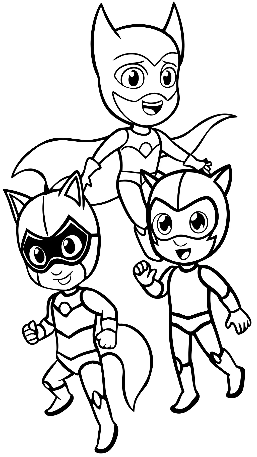 pj mask coloring page